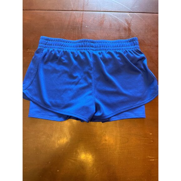 Under Armour Womens HeatGear Blue Running Shorts Medium - Picture 5 of 7